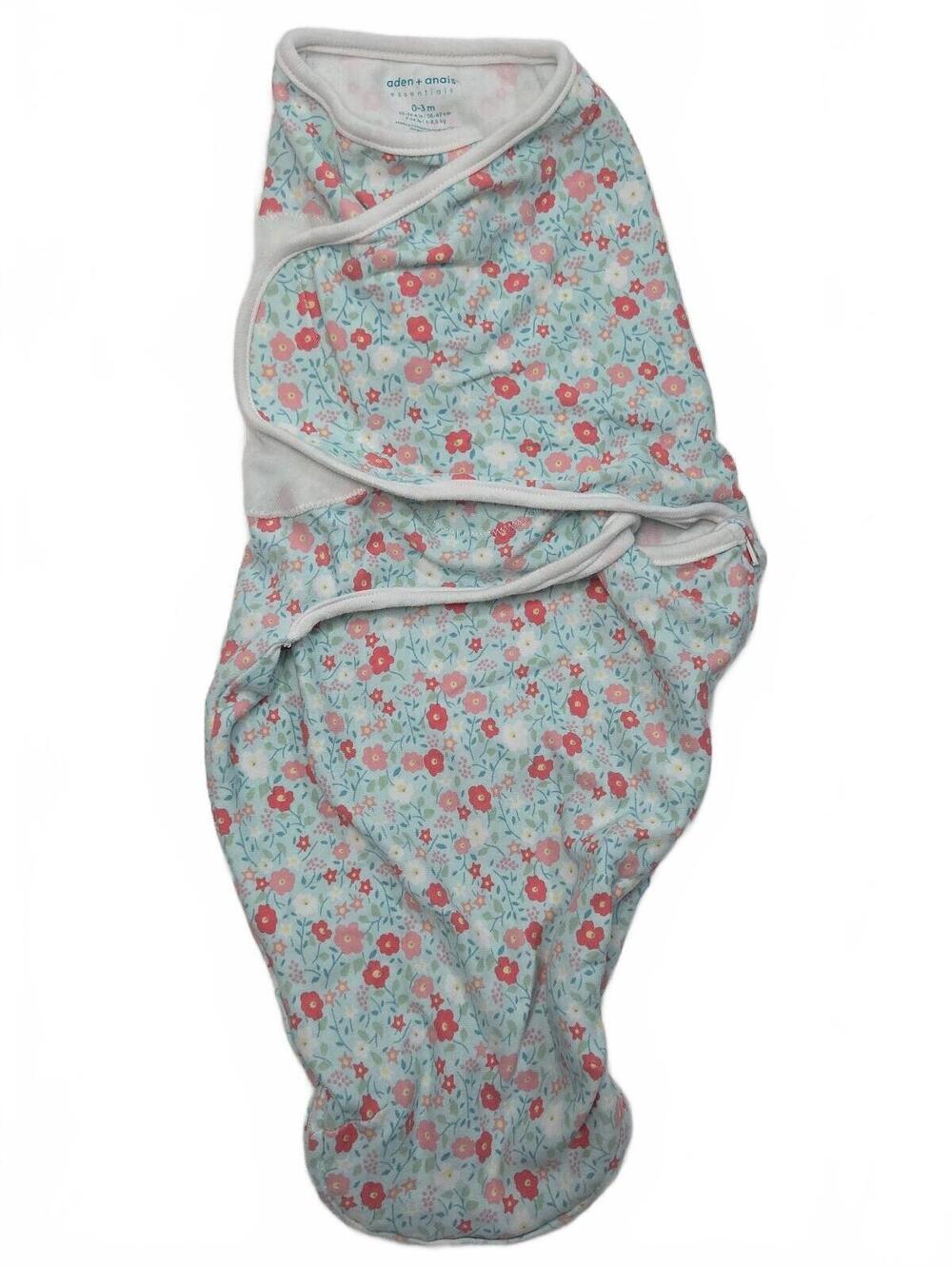 aden + anais Essentials Baby Swaddle Blanket 0-3 Months Floral Cotton